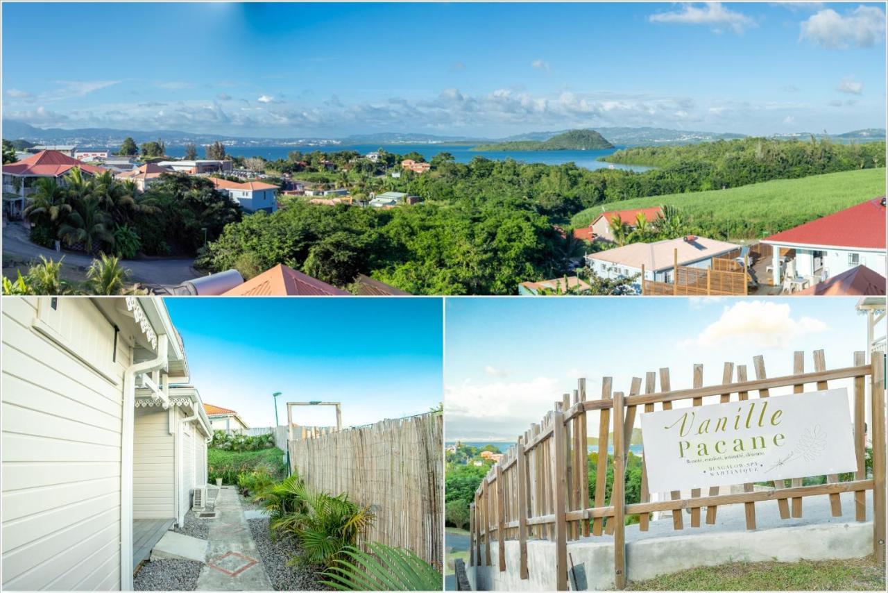 Bungalow Vanille Pacane Vue Mer avec Spa Privé Les Trois-Ilets Exterior foto
