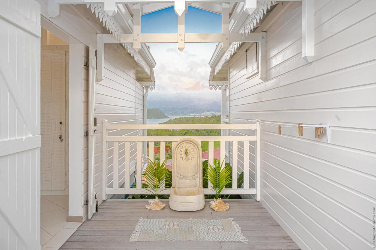 Bungalow Vanille Pacane Vue Mer avec Spa Privé Les Trois-Ilets Exterior foto