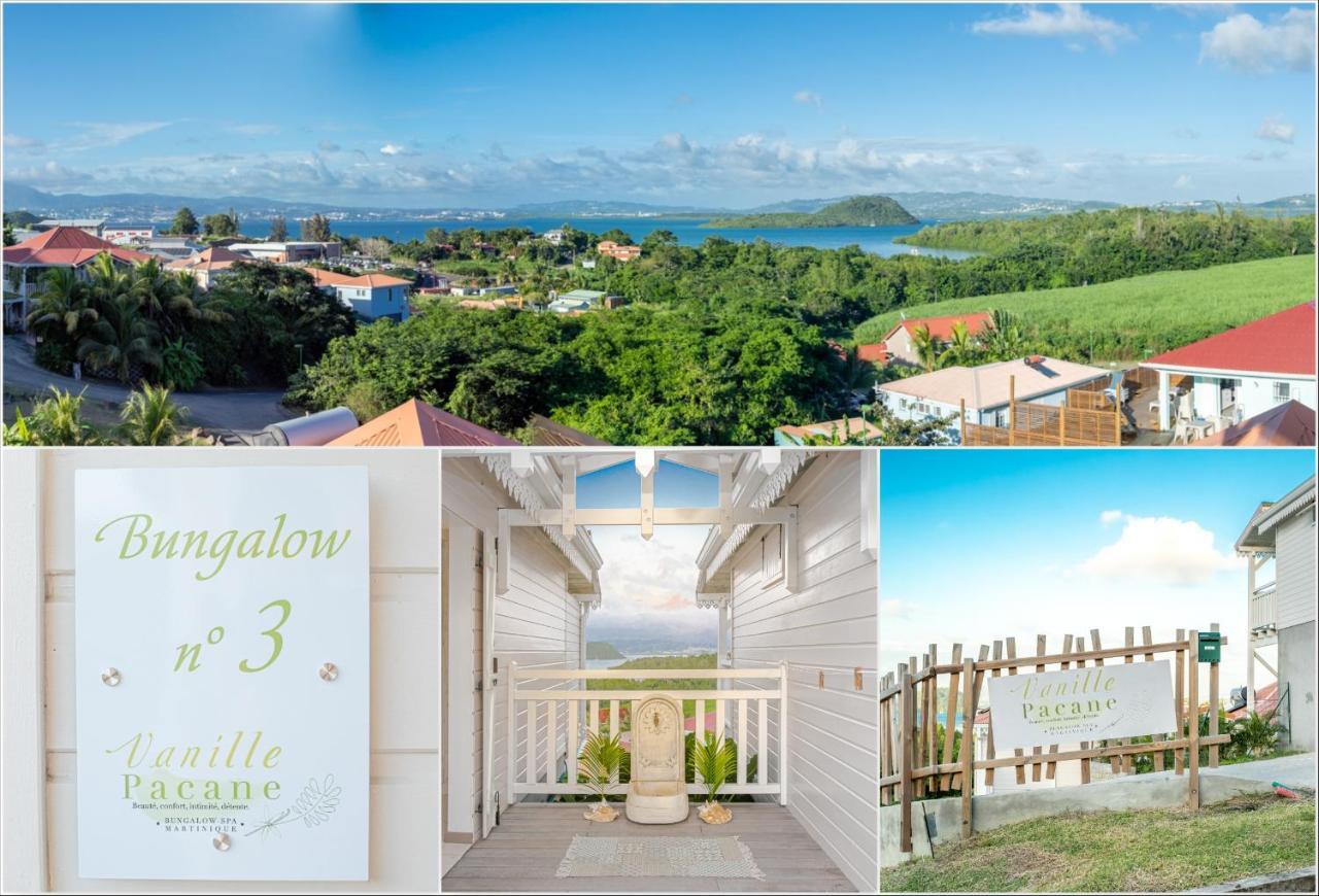 Bungalow Vanille Pacane Vue Mer avec Spa Privé Les Trois-Ilets Exterior foto