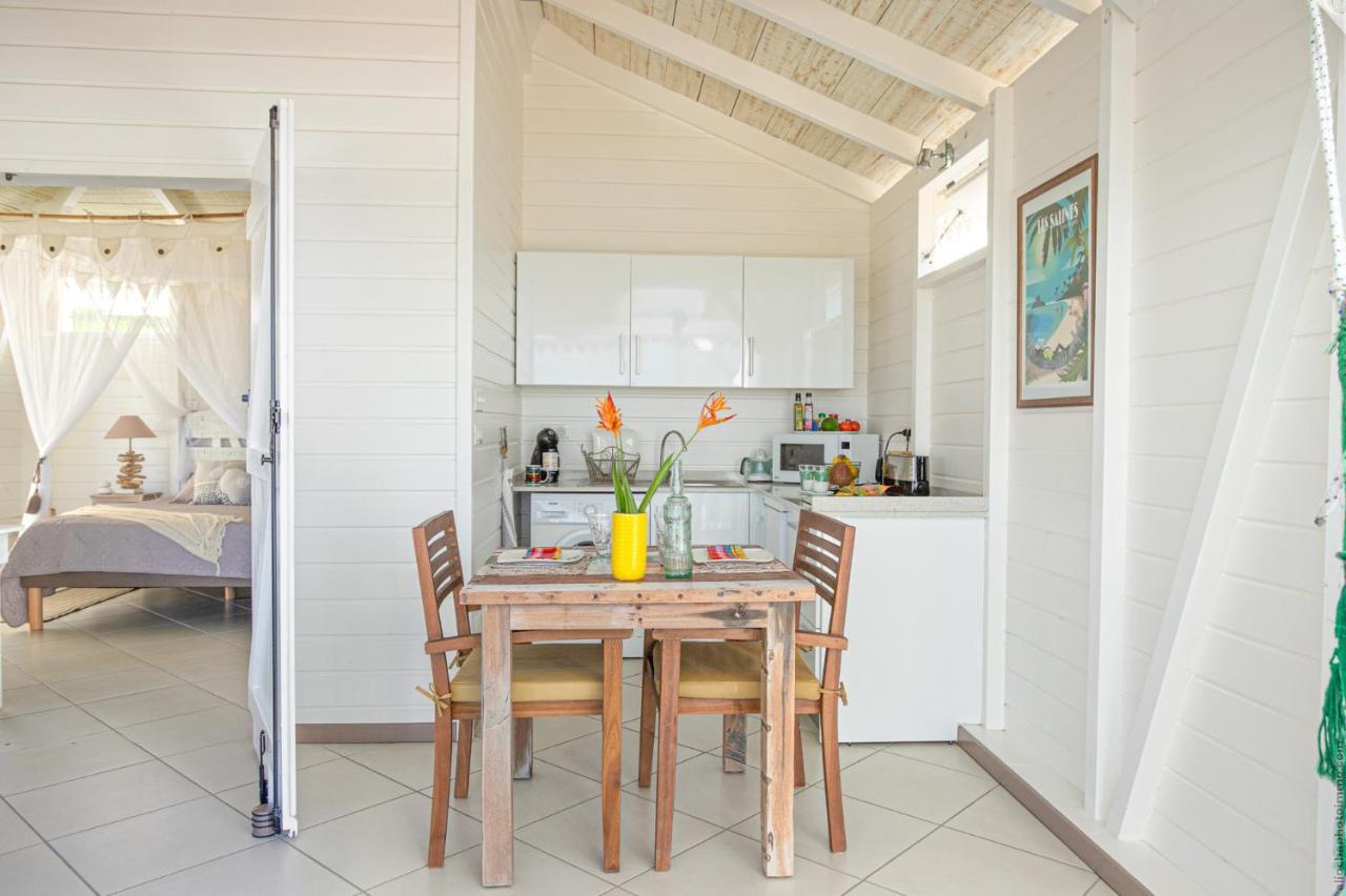 Bungalow Vanille Pacane Vue Mer avec Spa Privé Les Trois-Ilets Exterior foto