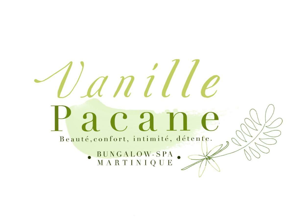 Bungalow Vanille Pacane Vue Mer avec Spa Privé Les Trois-Ilets Exterior foto